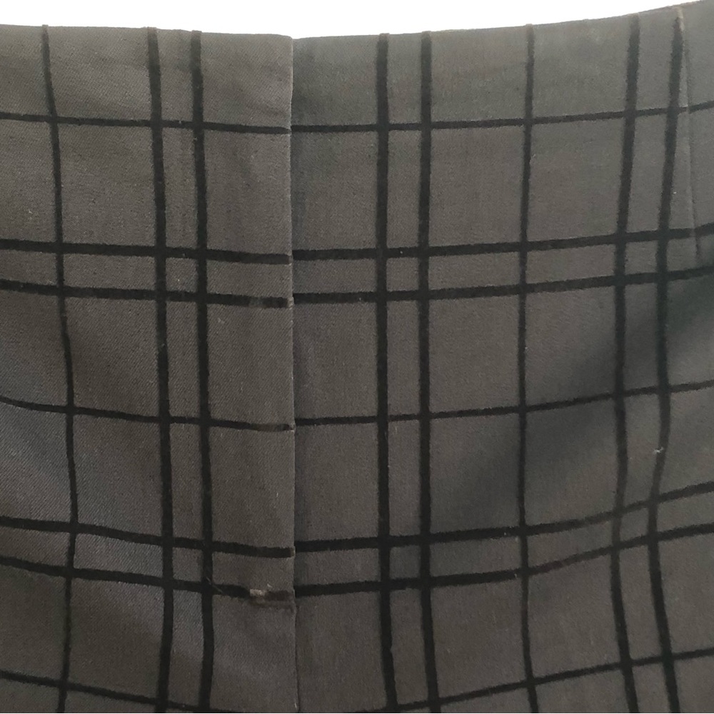 Talbots Stretch Plaid Pattern Flat Front Brown Pa… - image 3